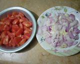 A picture of step 2 of Masalay wali Bhindi.