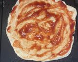 A picture of step 5 of Raw Salmon Pizza with Cheese and Nori.