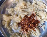 A picture of step 1 of Aloo Stuffed Dahiwade Vrat Special.