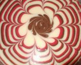 A picture of step 6 of Zebra cake.