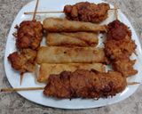 A picture of step 7 of Chicken sticks&chicken roll.