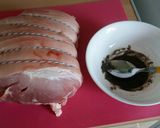 A picture of step 3 of Vickys Roast Pork with Raspberry Sauce, GF DF EF SF NF.