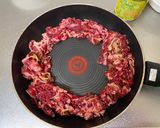 A picture of step 2 of Beef Rice on the Family Dinner Table.