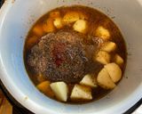 A picture of step 3 of 4 Ingredient Frozen Instant Pot Roast and Potatoes.