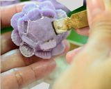 รูปขั้นตอนการทำที่ 19 ของ ขนมช่อม่วง(Stuffed flower-shaped dumplings)