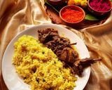 মিষ্টি বাসন্তী পোলাও(mishti basonti pulao recipe in Bengali) রেসিপি ধাপ - 6 ছবি