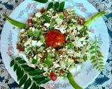 A picture of step 5 of Sprouted Moong diet salad.