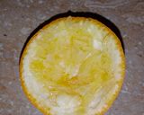 A picture of step 1 of Orange Peel Tea.