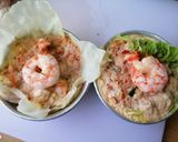 รูปขั้นตอนการทำที่ 3 ของ ห่อหมกหมูกุ้ง(แบบง่าย)​
