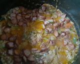 A picture of step 4 of Spicy Macaroni with Chicken franksn Shimla Mirch.