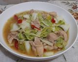 Foto langkah ke 3 dari resep Tumis Sawi Putih Ayam.