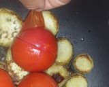 Foto del paso 2 de la receta: Arroz anisado con salsa de berenjena, tomate y repollo