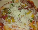 A picture of step 6 of Pizza parantha.