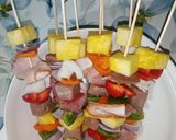 Foto del paso 14 de la receta: Brochetas de pierna de ternera con piña