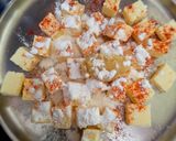 A picture of step 3 of Paneer fried rice for kids.