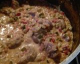 Foto del paso 9 de la receta: Fideos mostacholi con salsa de mollejas al verdeo con queso crem