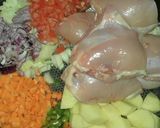 Foto del paso 1 de la receta: Guiso de arroz, lentejas y pollo