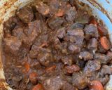 A picture of step 8 of Boeuf Bourguignon (Beef Burgundy Stew).