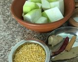 A picture of step 2 of Bengali Style Lau Diye Moog Dal.