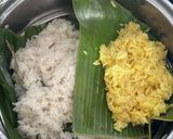 Foto langkah ke 6 dari resep Lemper Bunga Dua Warna.