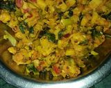 A picture of step 8 of Potato veggies stuff papad roll with salad.