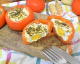 Foto del paso 1 de la receta: Tomates rellanos de mozzarella y huevo (Crock Pot)