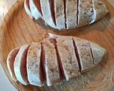 Foto del paso 2 de la receta Pechugas de pollo a la Hasselback
