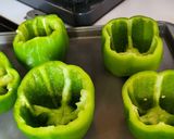 A picture of step 3 of Chicken Fajita Stuffed Peppers.