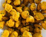 A picture of step 3 of Karela(bitter gourd) puri.