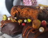 Foto del paso 5 de la receta: Paletas de bizcocho, dulce de leche, coco y chocolate 😍