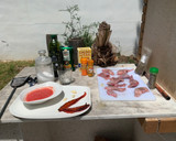 Foto del paso 1 de la receta: Paella de conejo de la montaña