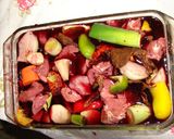 Foto del paso 6 de la receta: Cordero patagonico al malbec con verduras y hongos de pino