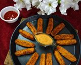 A picture of step 3 of Moong Dal Fritters.