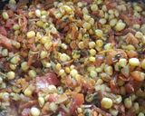 A picture of step 3 of Veggie Chapati wraps.