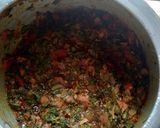 A picture of step 5 of Palak paneer.