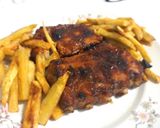 Foto del paso 6 de la receta: Ribs a la barbacoa con batatas fritas