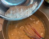 A picture of step 2 of Whiskey Caramel and Banana Self-saucing Pudding.