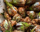 A picture of step 5 of Barali Vangi Maharashtriyan recipe.