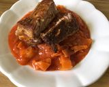 Paradicsomos káposzta, sült oldalassal recept fázis 7 fotója