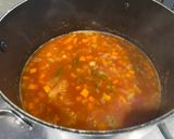 A picture of step 2 of Ribollita - rich man's poor man's soup.