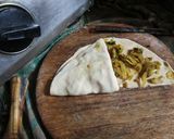A picture of step 4 of Pyaaz Paratha kachori Style.