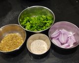 A picture of step 3 of Crispy Cauliflower Sesamey Pakoda.