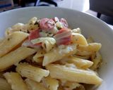 Foto langkah ke 6 dari resep Pasta penne saus carbonara.