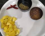 Sweet and sour raw mango curry recipe step 1 photo