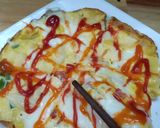 Hình bước làm 2 của món Pizza trứng