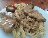 Bakonyi sertésnyak tésztával... ahogy mi szeretjük recept fázis 12 fotója