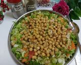 A picture of step 4 of Chana Imli salad 🥗 😋.