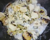 Foto del paso 2 de la receta: 🍳🧀Revuelto de repollitos de Bruselas a los 4 quesos 🧀🍳