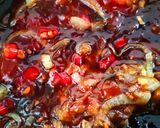 Gambar langkah 4 resipi Cumi Saus Padang.