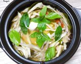 Hình bước làm 6 của món Nấm tiềm đậu
